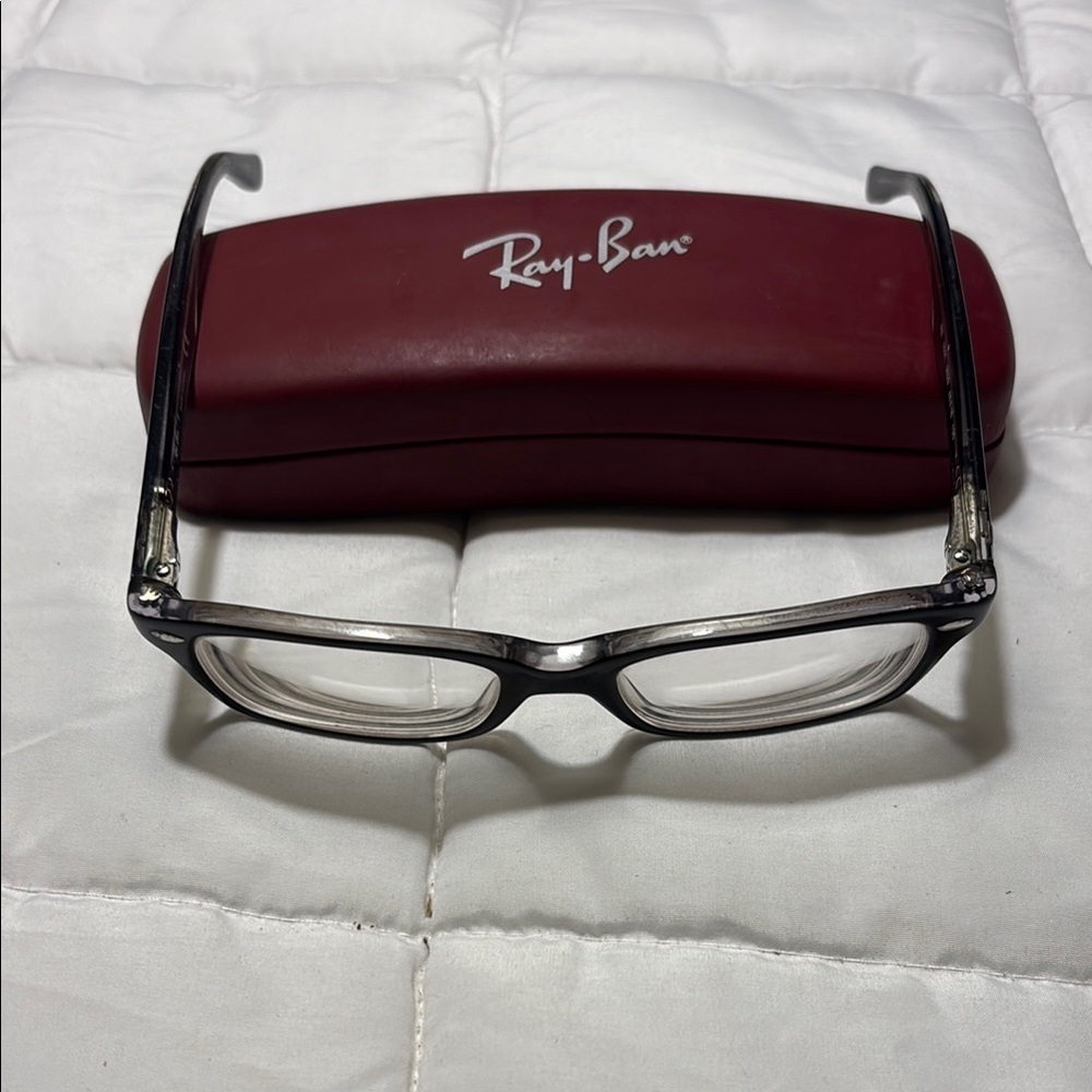Ray Ban Classic Black Glasses Frames and Case - Picture 2 of 10